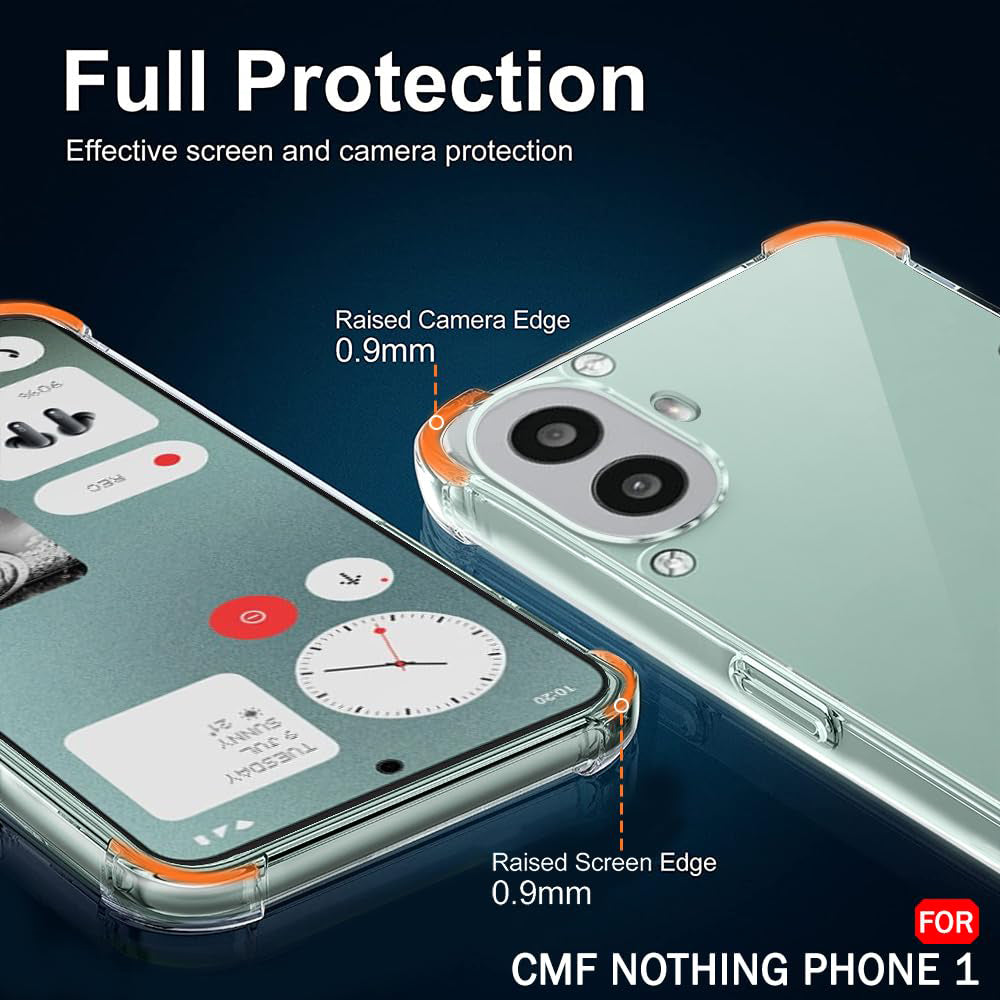 Techsuit - Shockproof Clear Silicone - Nothing CMF Phone 1 - Clear