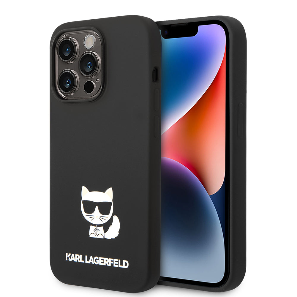 Karl Lagerfeld - Silicone (KLHCP14XSLCTBK) - iPhone 14 Pro Max - Choupette