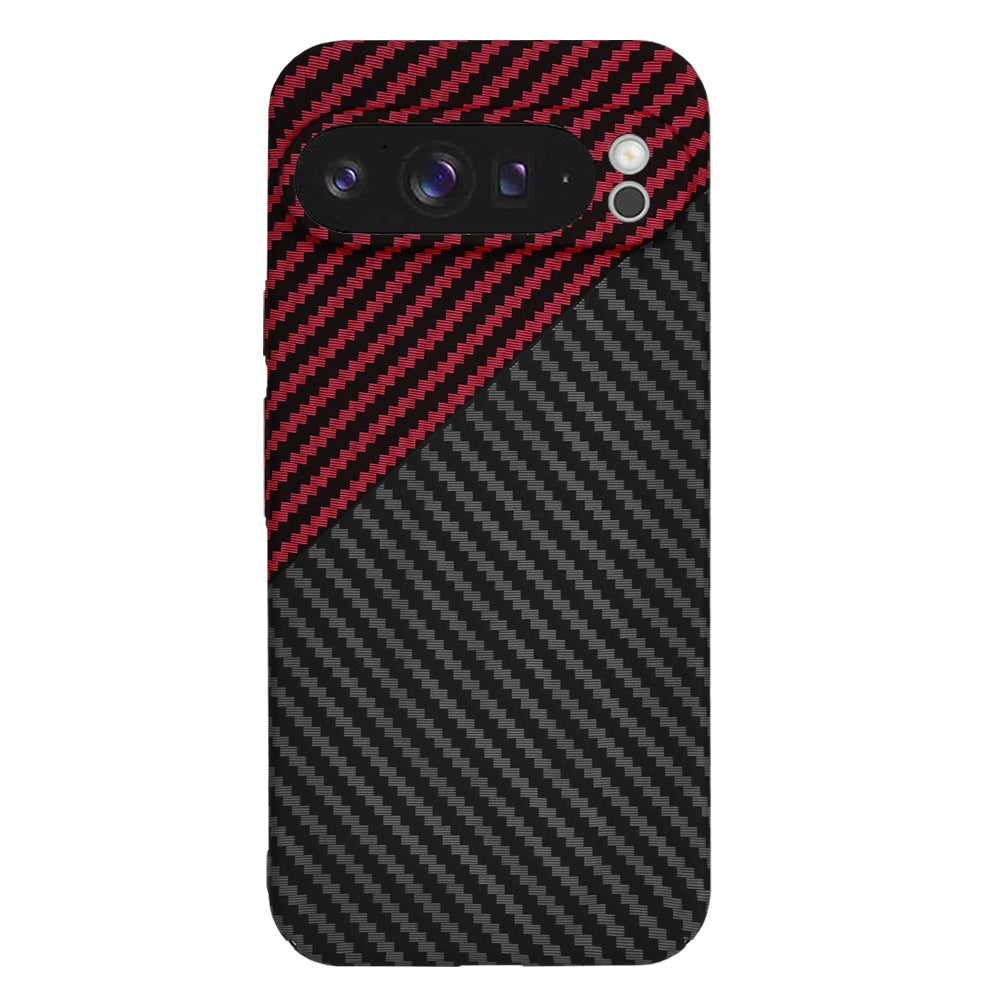 Techsuit - Carbonite FiberShell - Google Pixel 9 Pro XL - Red Vortex