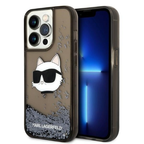 Karl Lagerfeld - Hardcase Glitter (KLHCP14XLNCHCK) - iPhone 14 Pro Max - Choupette Head