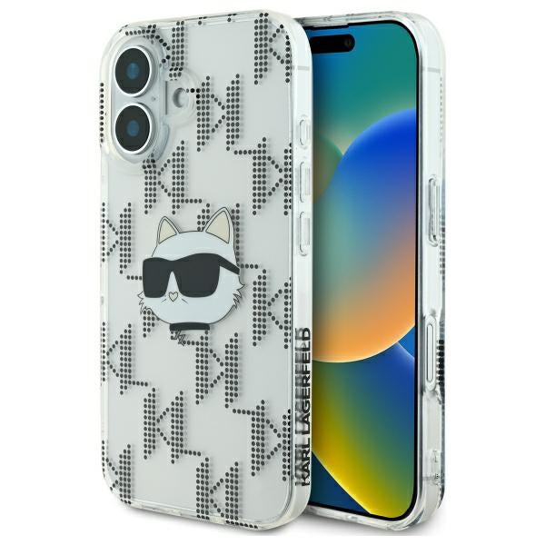 Karl Lagerfeld - IML Luxury Electroplated (KLHCP16SHKLPCHT) - iPhone 16 - Transparent Choupette Head