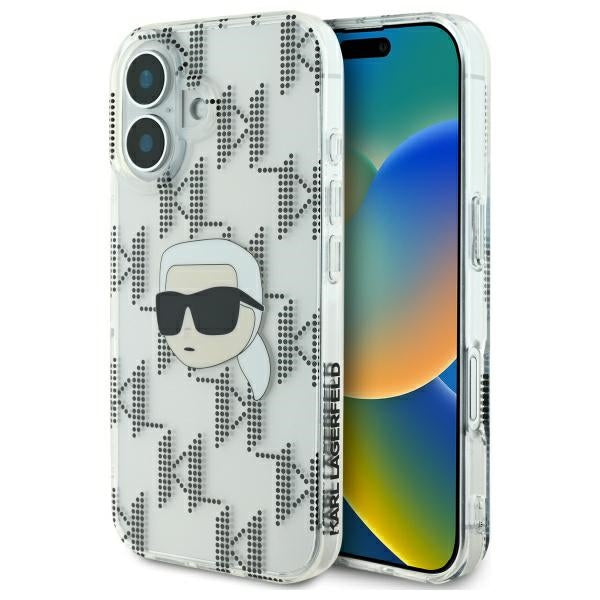 Karl Lagerfeld - IML Luxury Electroplated (KLHCP16SHKLPKHT) - iPhone 16 - Transparent Karl Head