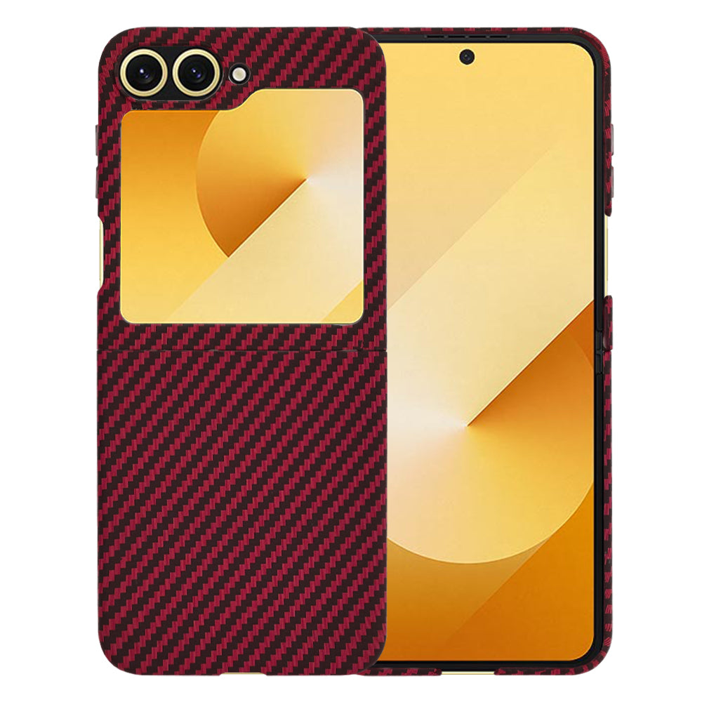 Techsuit - Carbonite FiberShell - Samsung Galaxy Z Flip6 / Flip7 FE - Red