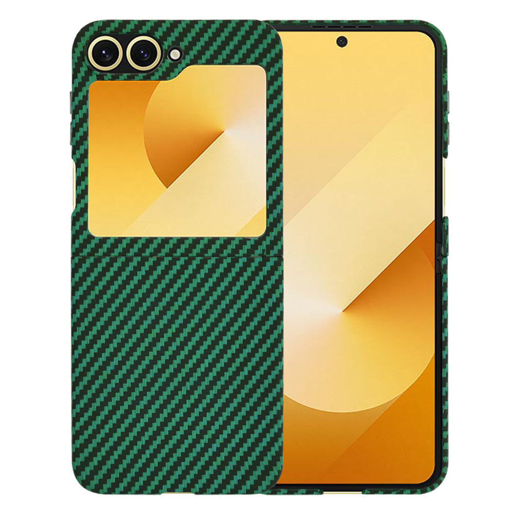 Techsuit - Carbonite FiberShell - Samsung Galaxy Z Flip6 / Flip7 FE - Green