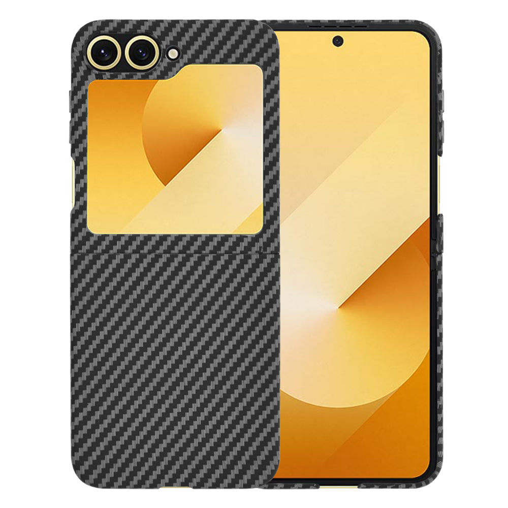 Techsuit - Carbonite FiberShell - Samsung Galaxy Z Flip6 / Flip7 FE - Black
