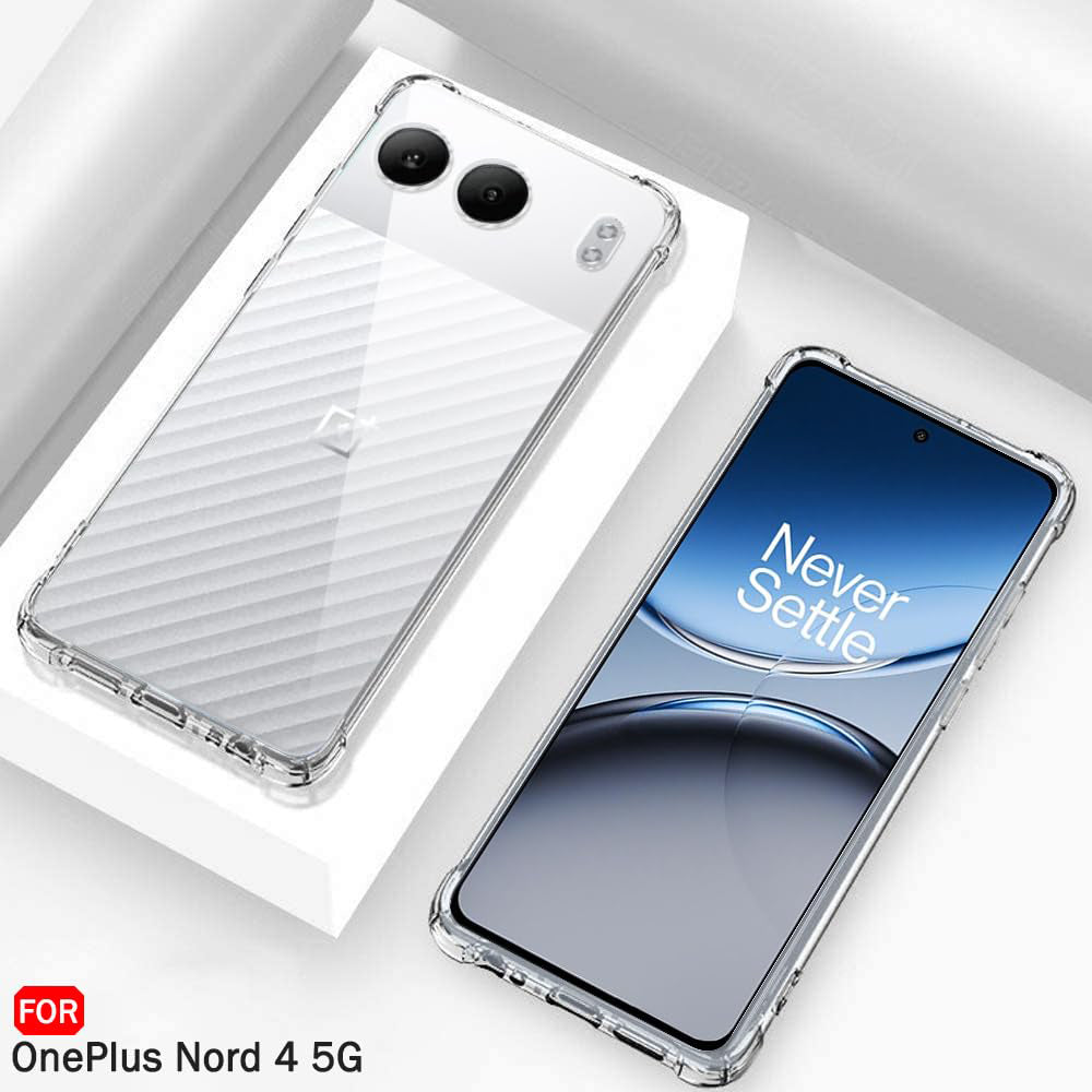 Techsuit - Shockproof Clear Silicone - OnePlus Nord 4 - Clear