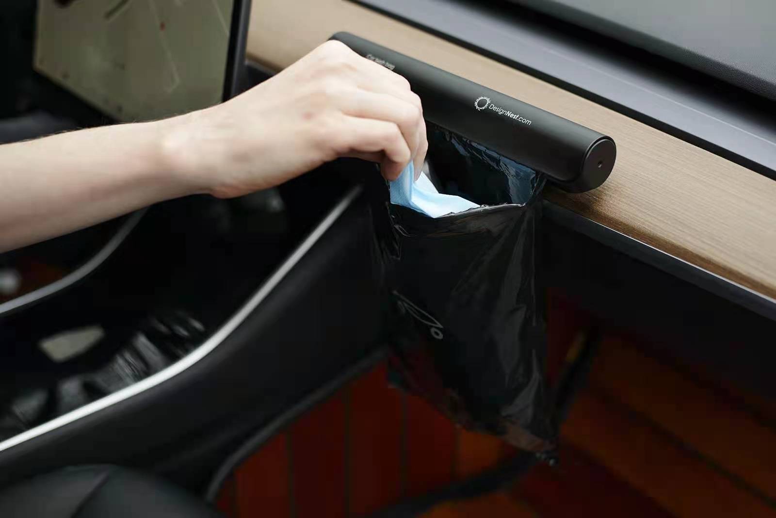 Designnest® Car Trash Bag Holder Πρακτική βάση για απορρίματα αυτοκινήτου (DH0980/CARTRS)