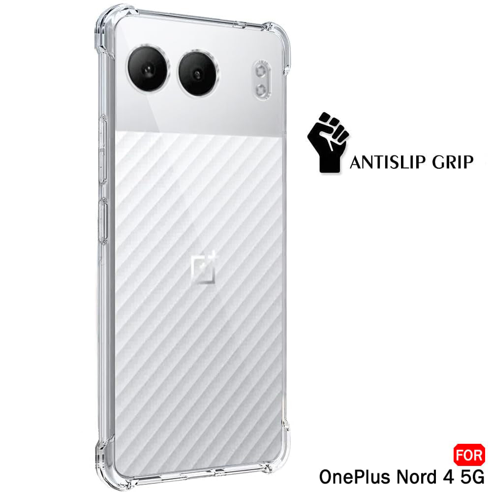 Techsuit - Shockproof Clear Silicone - OnePlus Nord 4 - Clear