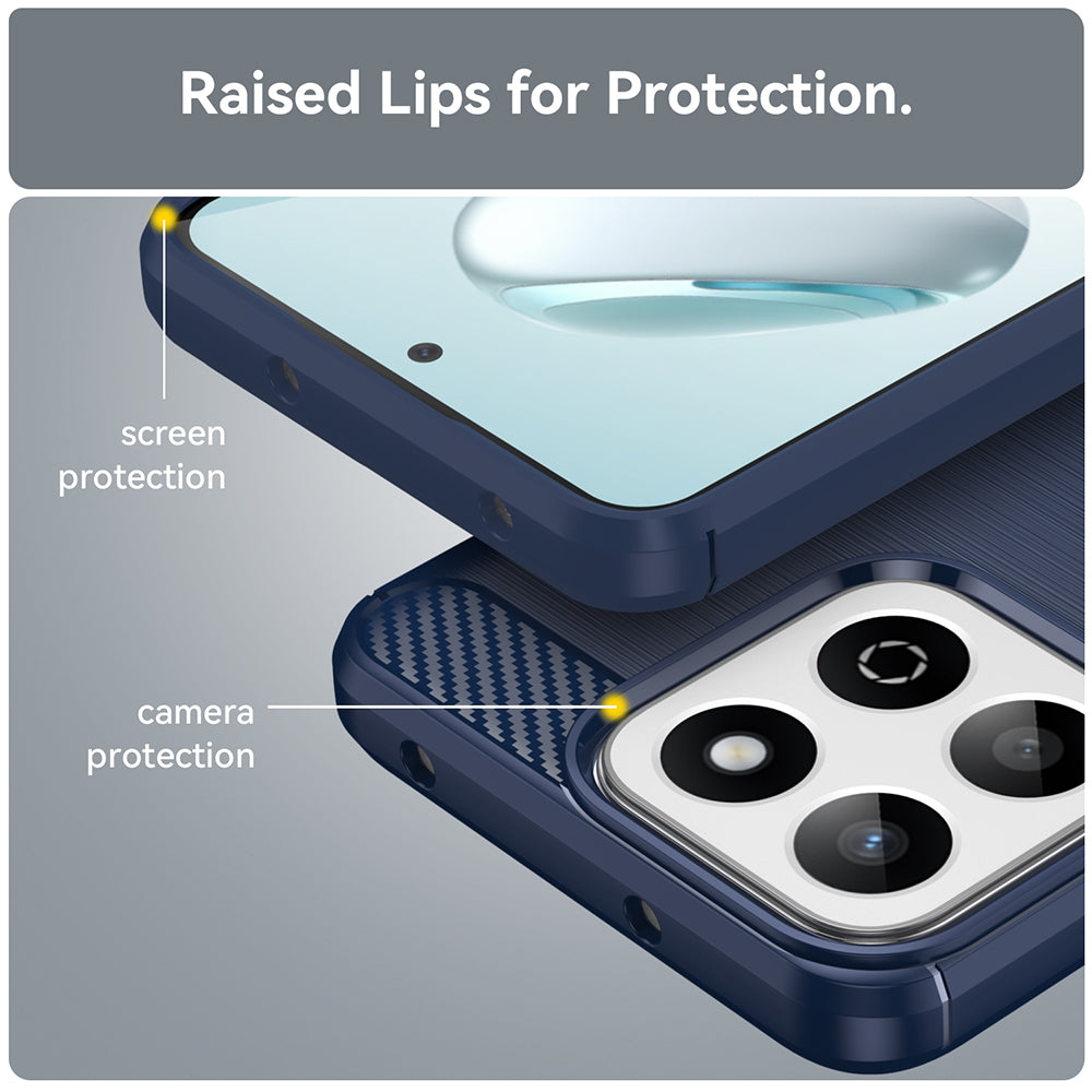 Techsuit - Carbon Silicone - Honor 200 Smart / X7c - Blue