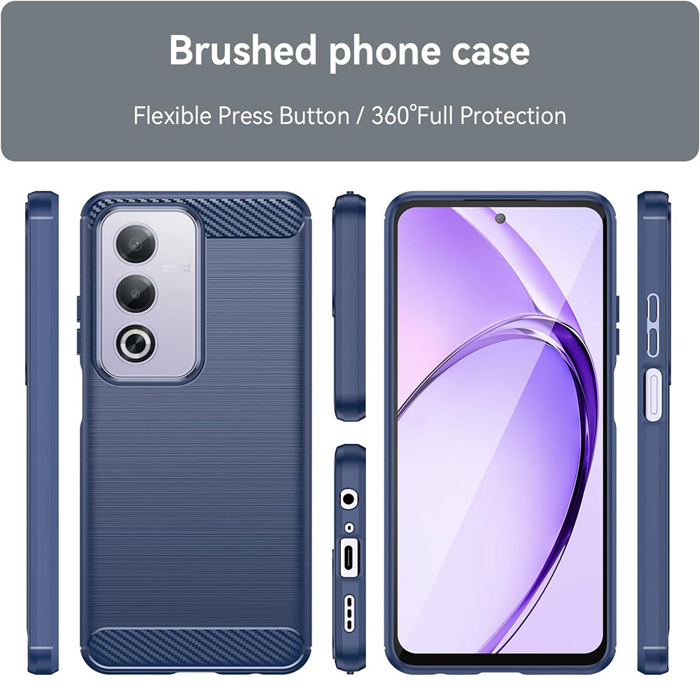Techsuit - Carbon Silicone - Oppo A80 5G - Blue