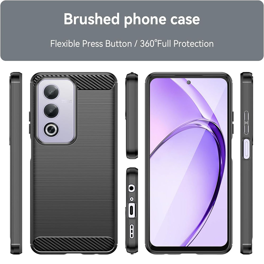 Techsuit - Carbon Silicone - Oppo A80 5G - Black