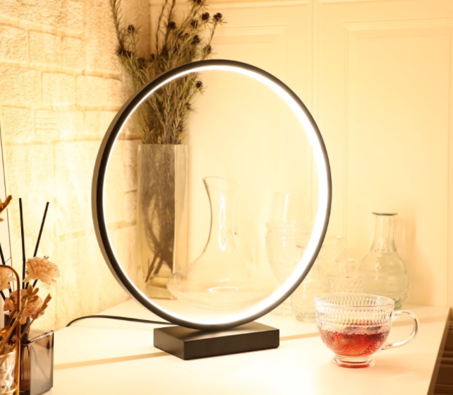 Designnest Round Table Lamp |Heng| Σφαιρική διακοσμητική λάμπα διαμέτρου 35 εκατοστών με ροοστάτη (Μαύρο)