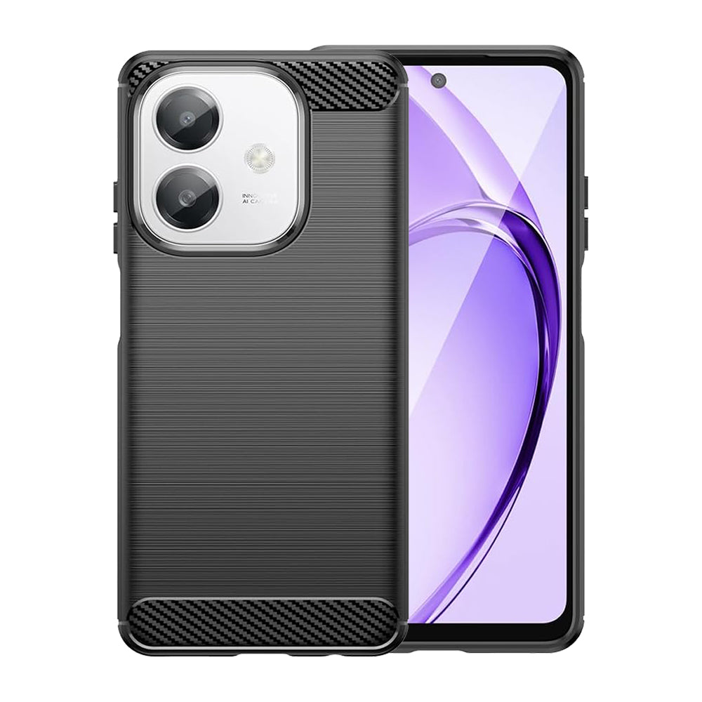 Techsuit - Carbon Silicone - Oppo A40 4G / A60 5G - Black