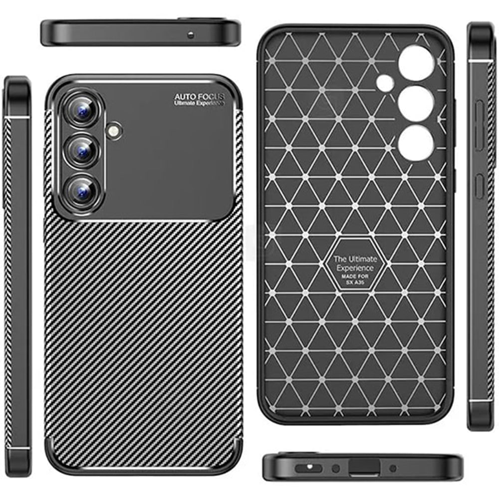 Techsuit - CarbonFiber - Galaxy A16 4G / A16 5G - Black