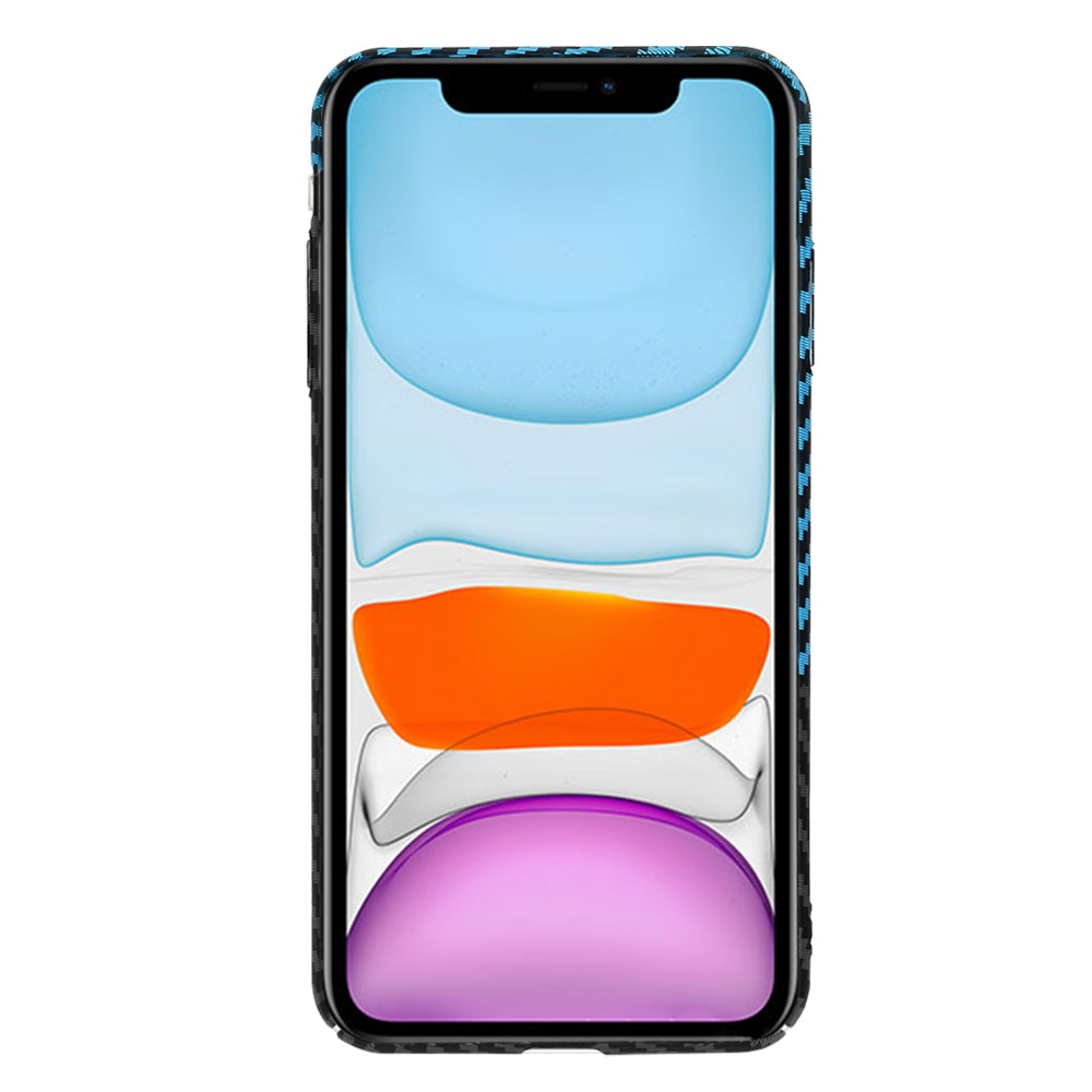 Techsuit - Carbonite FiberShell - iPhone XR - Blue Pulse