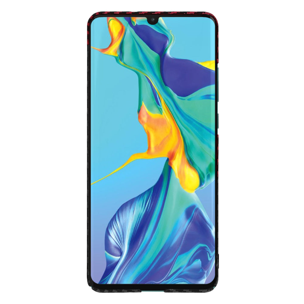 Techsuit - Carbonite FiberShell - Huawei P30 Pro / P30 Pro New Edition - Red Vortex
