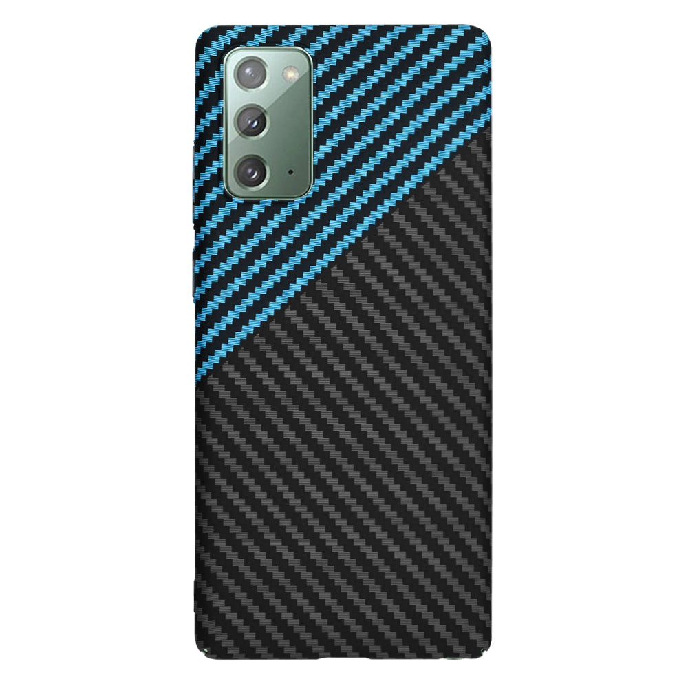Techsuit - Carbonite FiberShell - Galaxy Note 20 4G / Note 20 5G - Blue Pulse