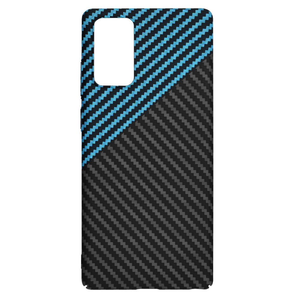 Techsuit - Carbonite FiberShell - Galaxy Note 20 4G / Note 20 5G - Blue Pulse