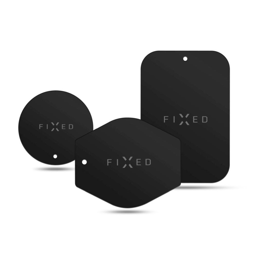 Fixed - Metal Plates Set (FIXIC-PL-BK) - for Magnetic Holders, with Strong 3M - Black