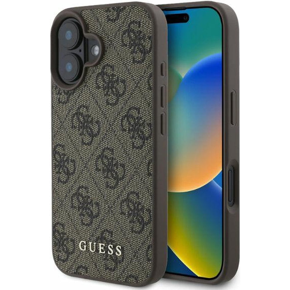 Guess - Hardcase 4G Classic (GUHCP16MG4GFBR) - iPhone 16 Plus - Brown