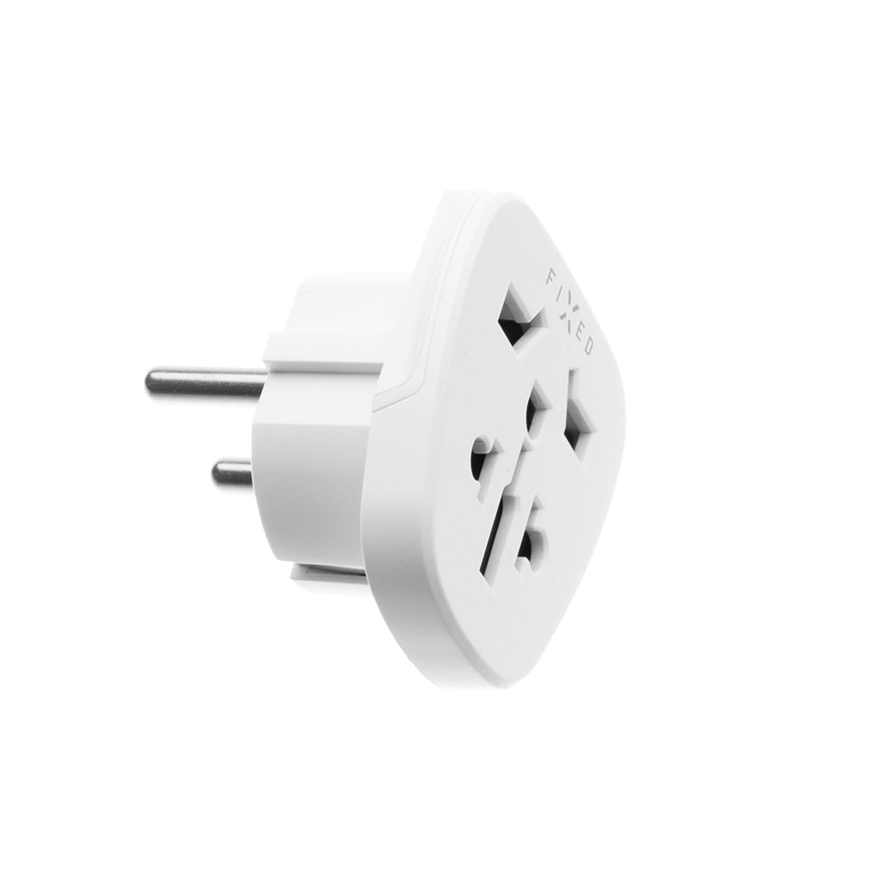 Fixed - Travel Adapter (FIXCT-EU) - EU, 10A / 2500W, PC - White