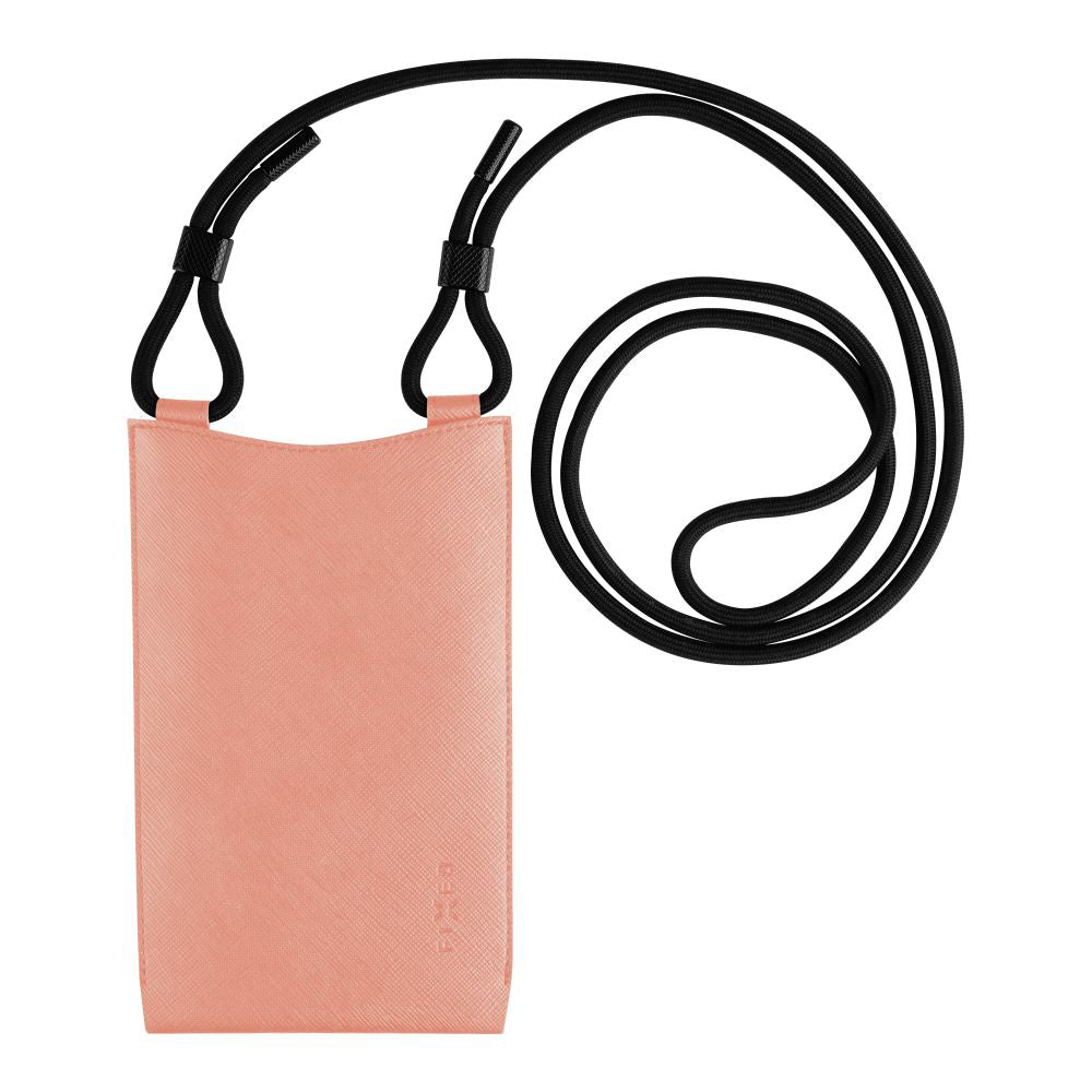 Fixed - Universal Shoulder Bag Verona (FIXVER-PEA) - for Mobile Phones 7" - Peach