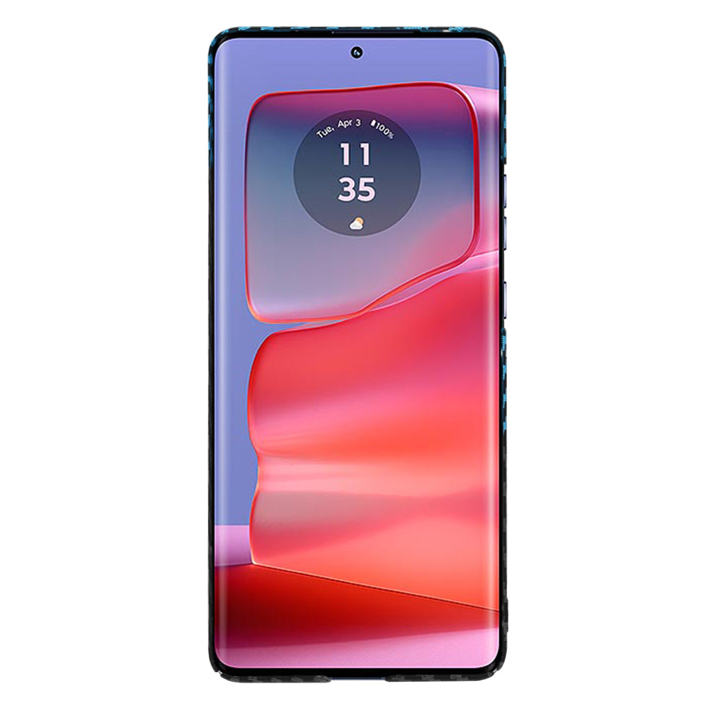 Techsuit - Carbonite FiberShell - Motorola Edge 50 Pro - Blue Pulse