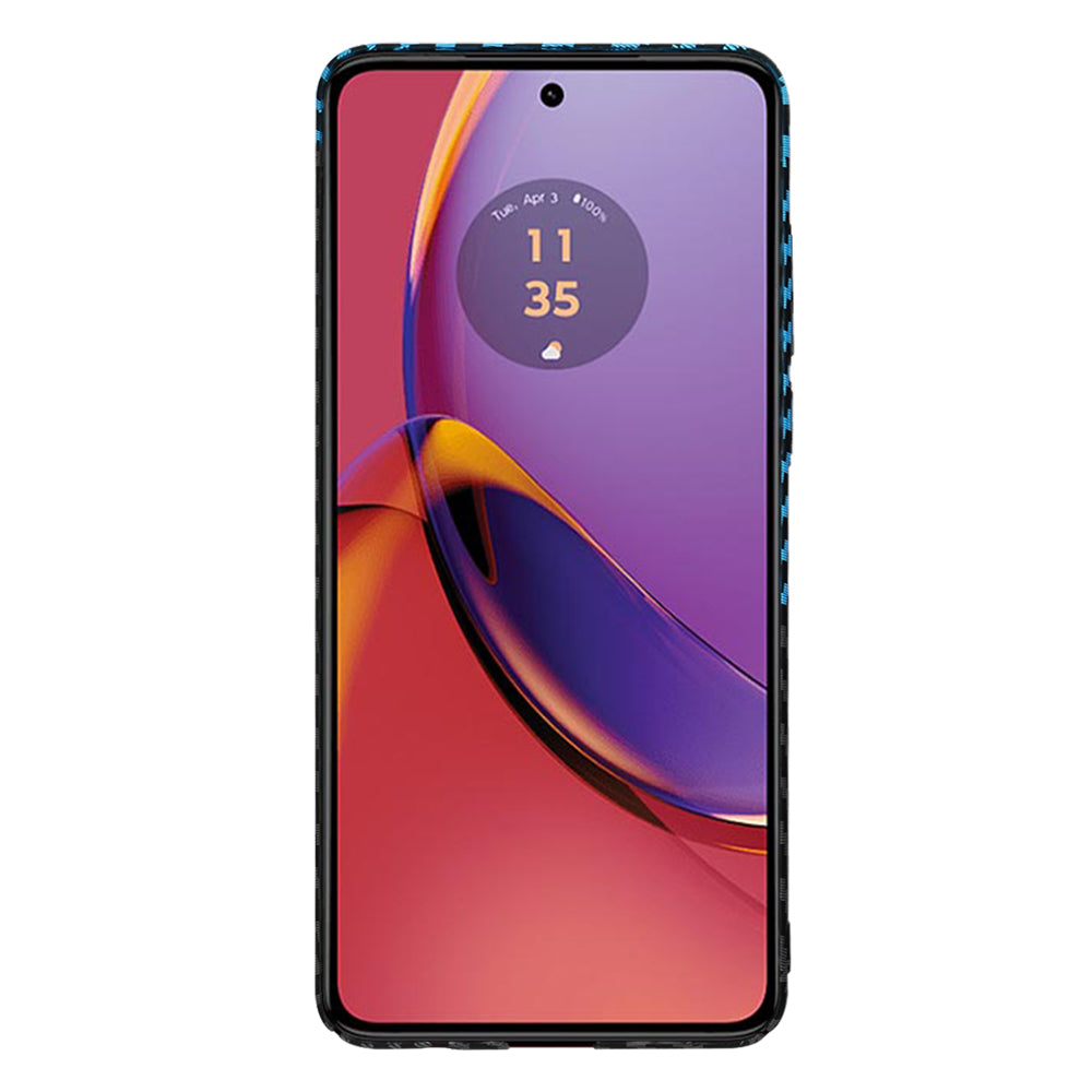 Techsuit - Carbonite FiberShell - Motorola Moto G84 - Blue Pulse