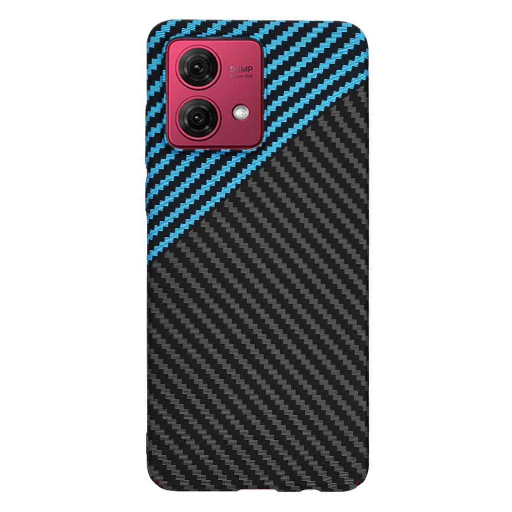 Techsuit - Carbonite FiberShell - Motorola Moto G84 - Blue Pulse