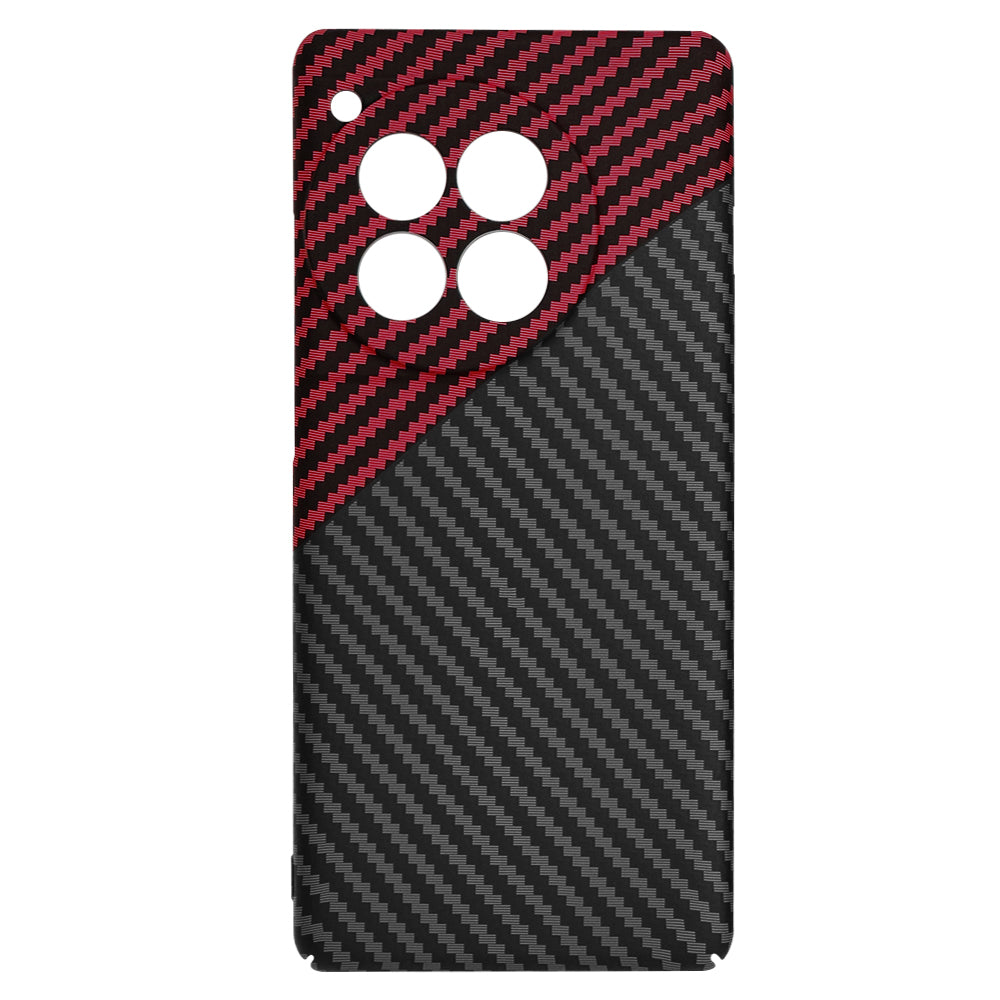 Techsuit - Carbonite FiberShell - OnePlus 12R - Red Vortex