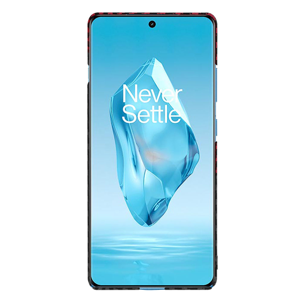 Techsuit - Carbonite FiberShell - OnePlus 12R - Red Vortex