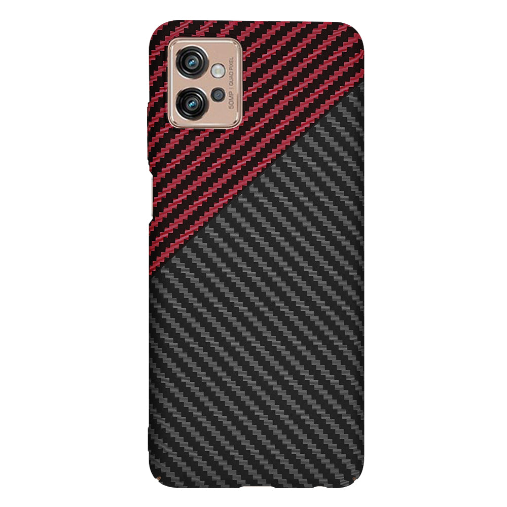 Techsuit - Carbonite FiberShell - Motorola Moto G32 - Red Vortex