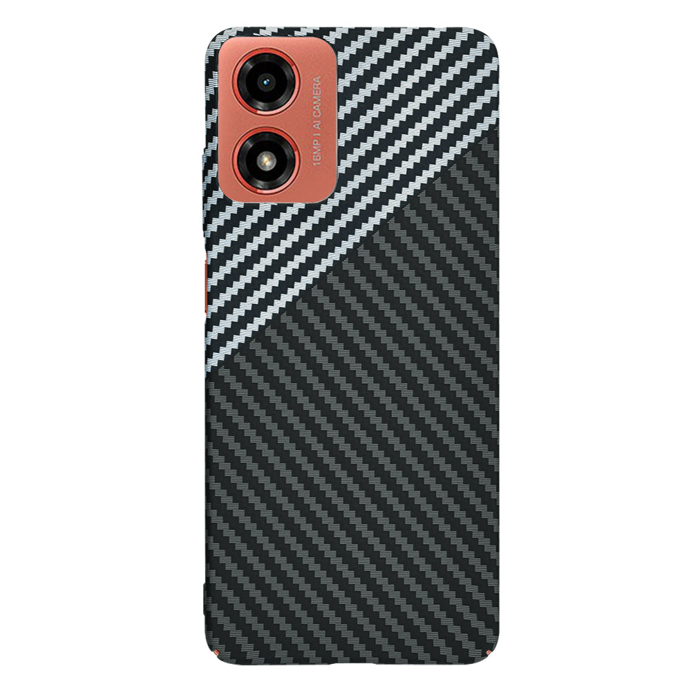 Techsuit - Carbonite FiberShell - Motorola Moto G04 / Moto G04s / Moto G24 / Moto E14 - Stealth Gray