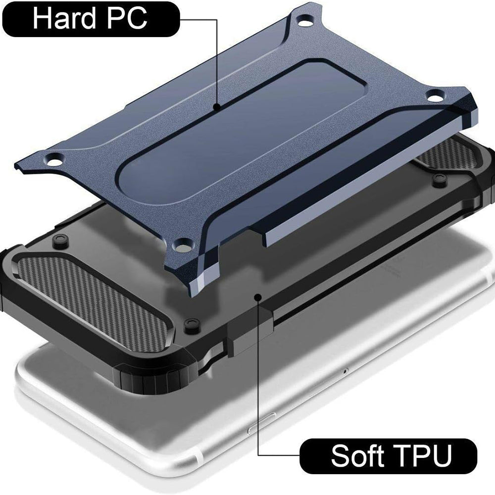 Techsuit - Hybrid Armor - Samsung Galaxy A40 - Black