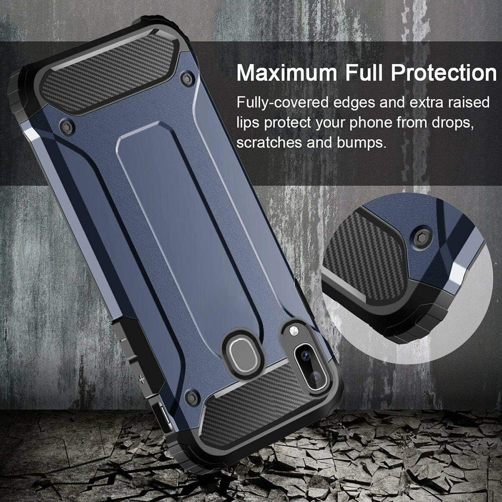 Techsuit - Hybrid Armor - Samsung Galaxy A40 - Black