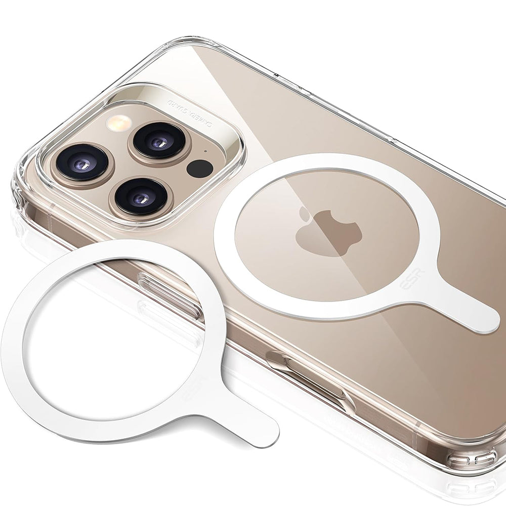 ESR - Adapter HaloLock (2 pack) - Compatible with MagSafe Wireless Charging, Universal Phone Ring for Samsung, iPhone - White