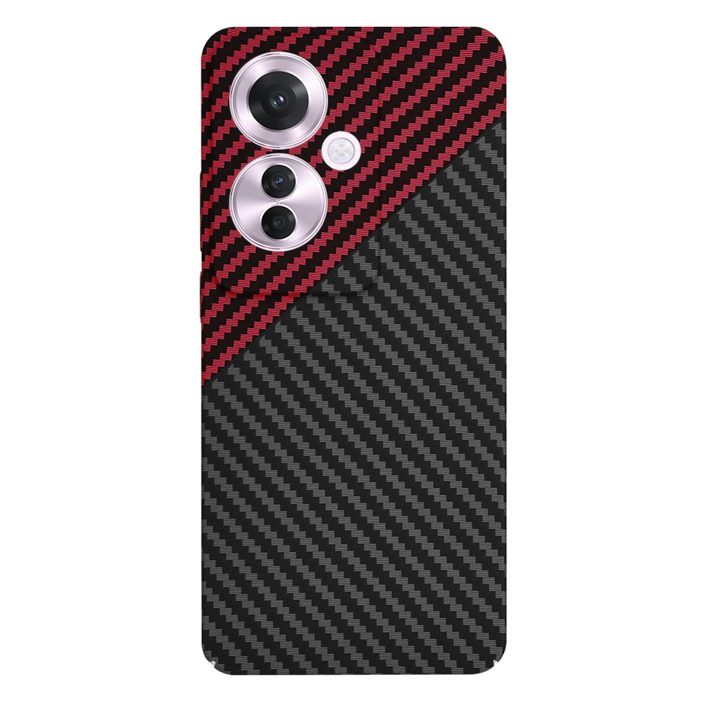 Techsuit - Carbonite FiberShell - Oppo Reno11 F - Red Vortex