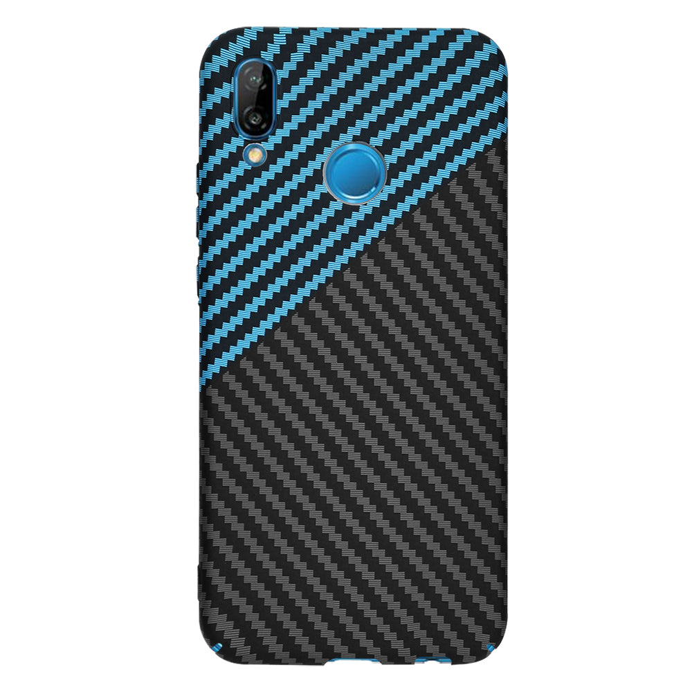 Techsuit - Carbonite FiberShell - Huawei P20 Lite - Blue Pulse