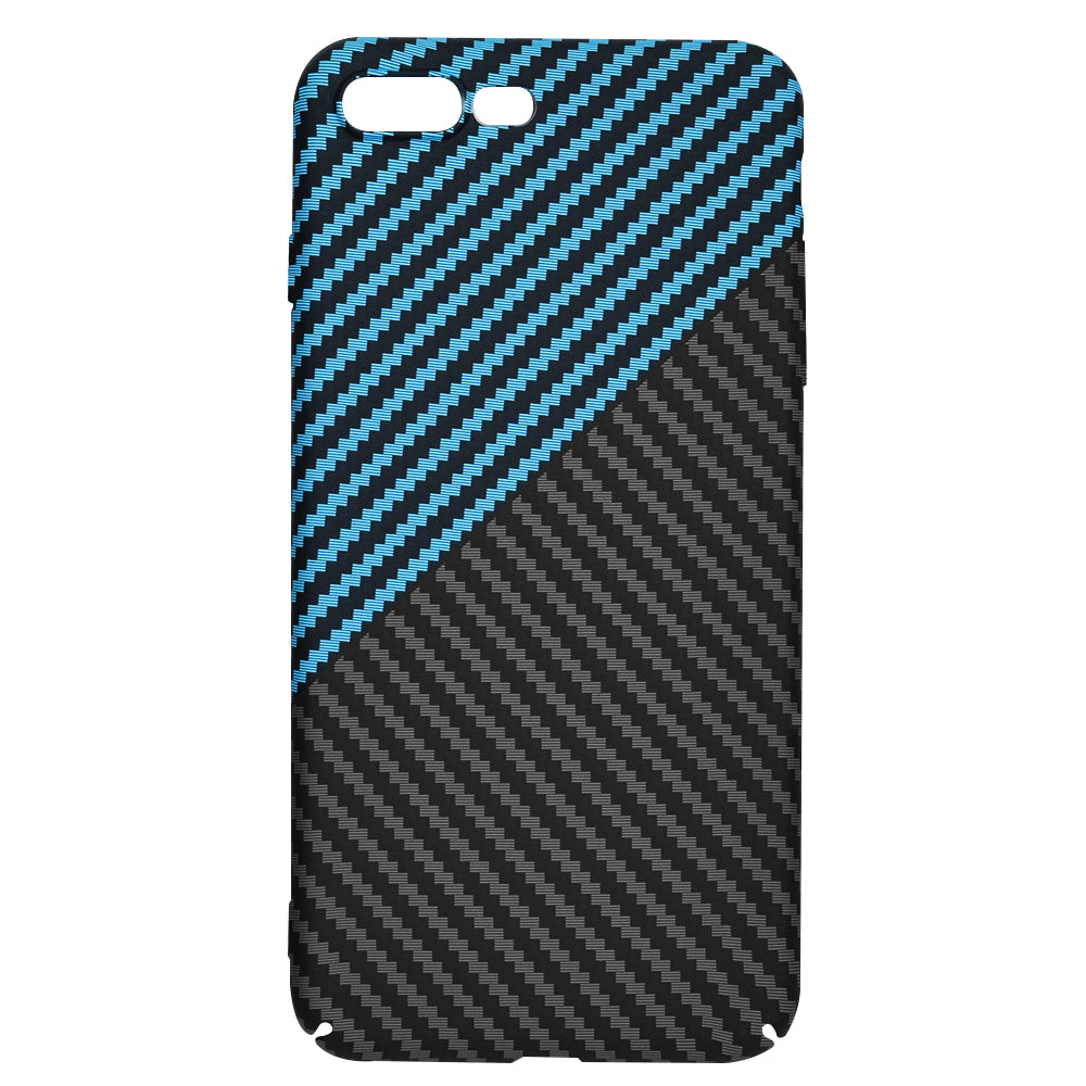 Techsuit - Carbonite FiberShell - iPhone 7 Plus / iPhone 8 Plus - Blue Pulse