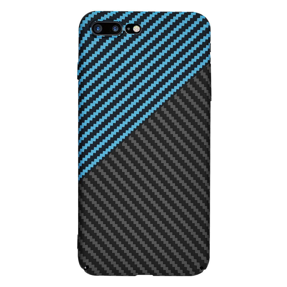 Techsuit - Carbonite FiberShell - iPhone 7 Plus / iPhone 8 Plus - Blue Pulse