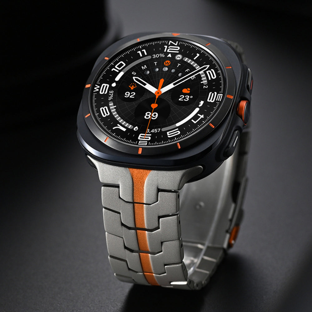 Techsuit - Watchband (W063) - Galaxy Watch Ultra 47mm / Watch Ultra 2 - Titanium Orange