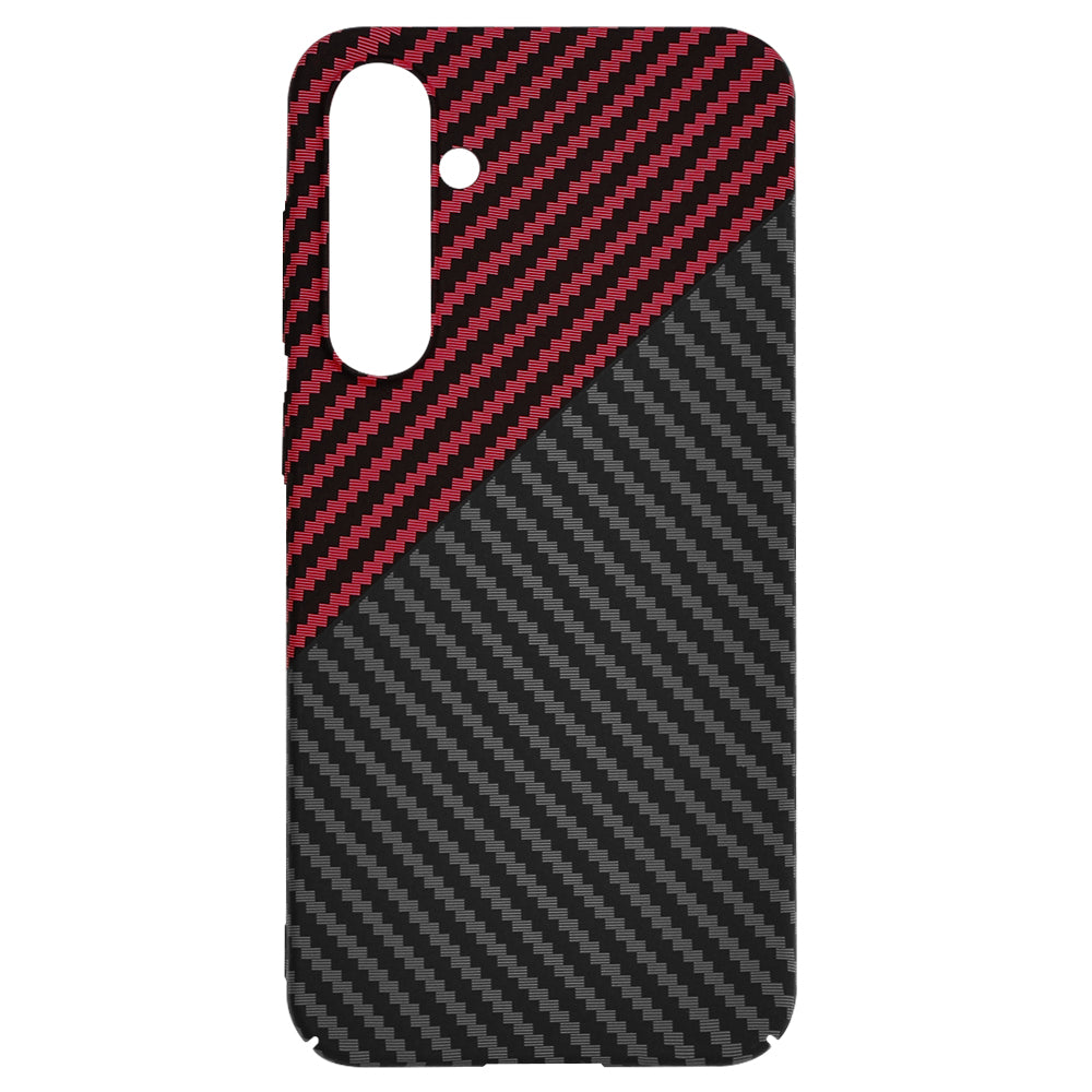 Techsuit - Carbonite FiberShell - Galaxy S23 FE - Red Vortex
