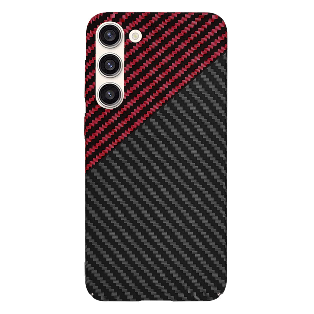 Techsuit - Carbonite FiberShell - Galaxy S23 Plus - Red Vortex