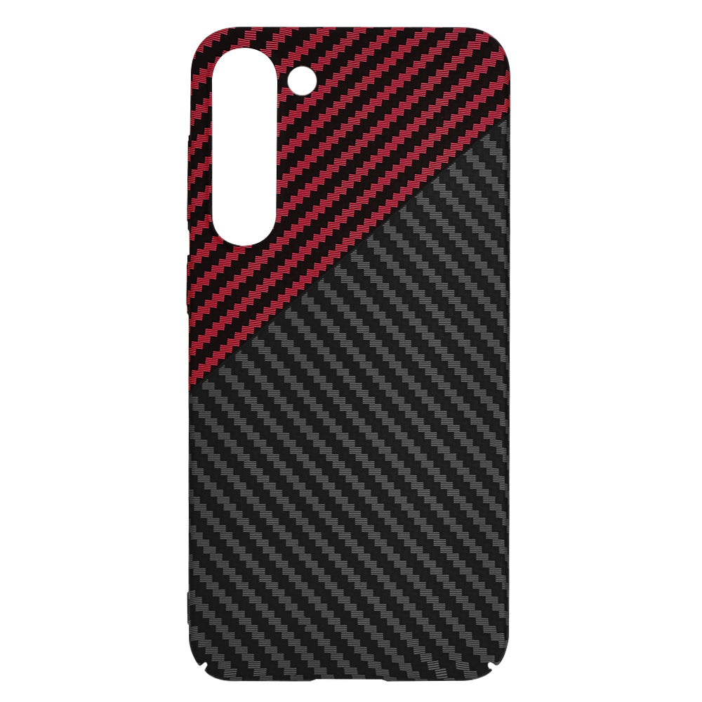 Techsuit - Carbonite FiberShell - Galaxy S23 Plus - Red Vortex