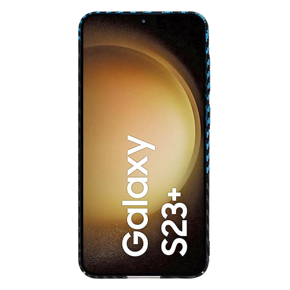 Techsuit - Carbonite FiberShell - Galaxy S23 Plus - Blue Pulse