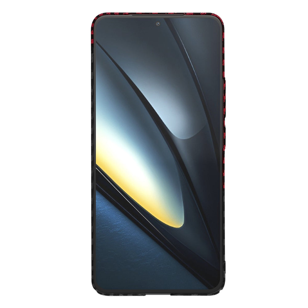 Techsuit - Carbonite FiberShell - Xiaomi Poco F6 Pro - Red Vortex