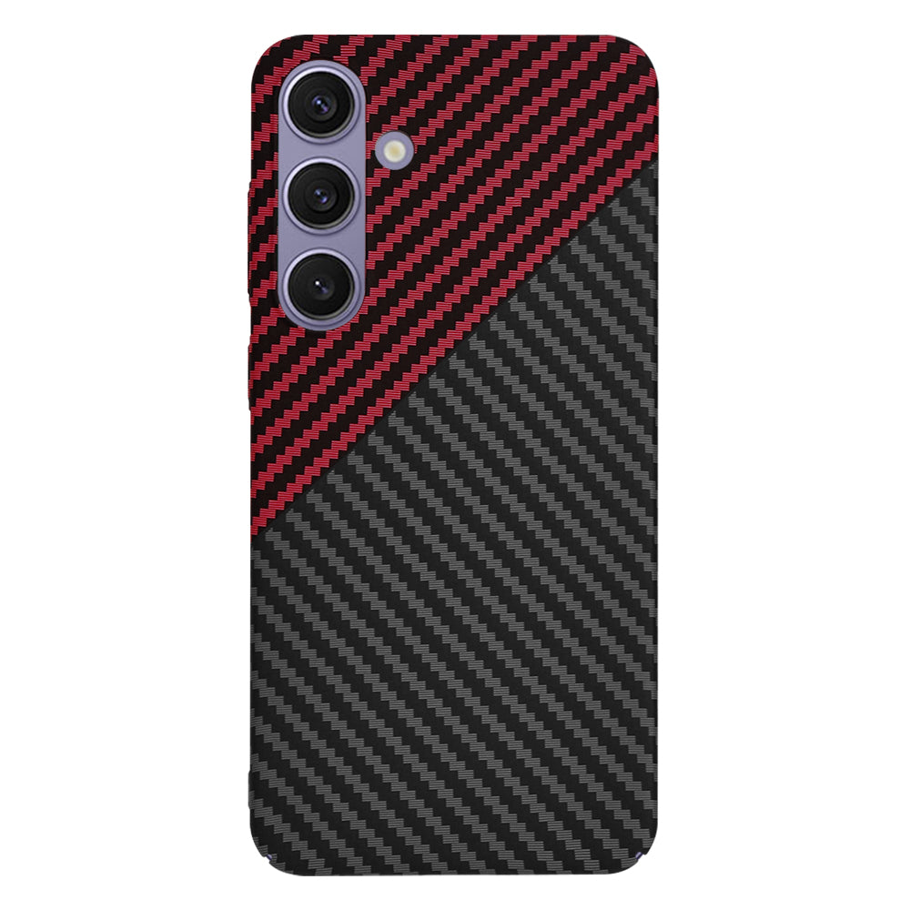 Techsuit - Carbonite FiberShell - Galaxy S24 Plus - Red Vortex