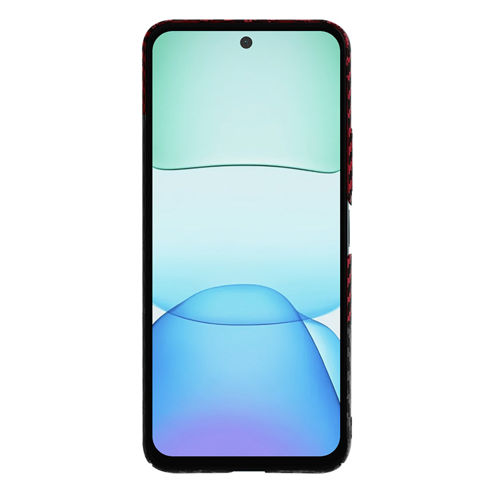 Techsuit - Carbonite FiberShell - Xiaomi Redmi 13 / Poco M6 4G - Red Vortex