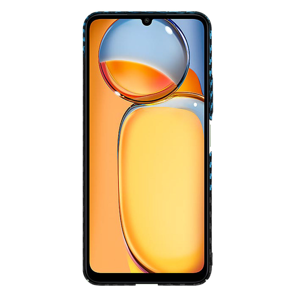 Techsuit - Carbonite FiberShell - Xiaomi Redmi 13C 4G / Redmi 13C 5G / Poco C65 - Blue Pulse