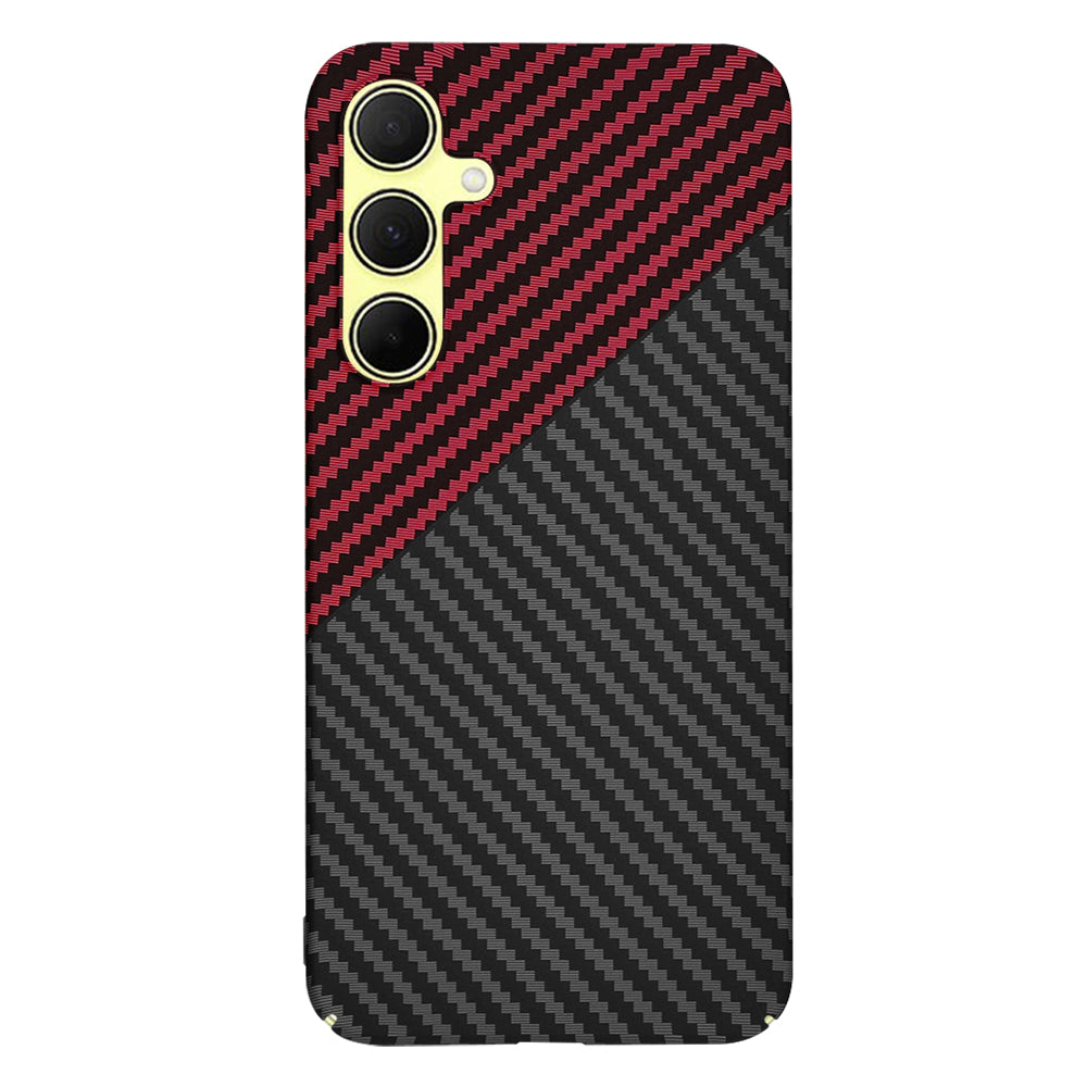 Techsuit - Carbonite FiberShell - Galaxy A35 5G - Red Vortex